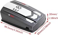Baceyong 12V Radarérzékelő Autóba - 360 Fokos Figyelés, LED Kijelző, Hangriasztás, 800m Hatótávolság X/K/Ka/C/Lézer Jelzéshez 2