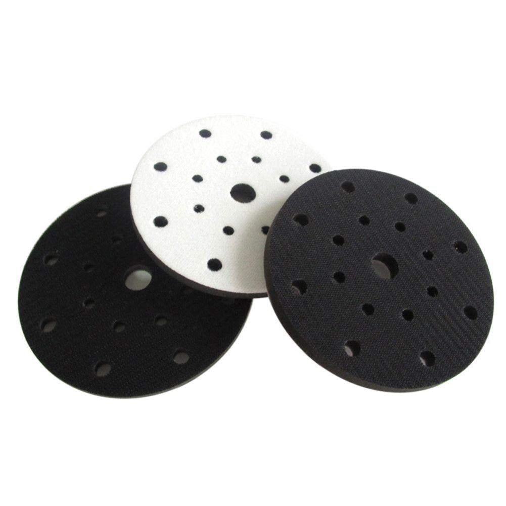 Almohadilla de interfaz blanda 6"17 agujeros 150 mm Almohadilla de amortiguación de esponja Almohadilla de lijado de protección y amortiguación para discos de lijado de gancho y bucle