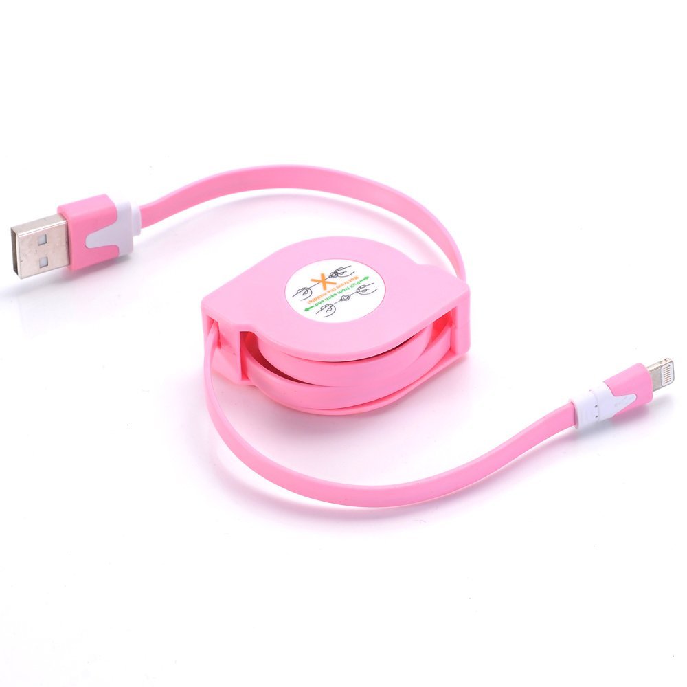 USB Cable Retractable Universal USB Charger Cable for iPhone 6s 6s Plus 5 5S 5C SE 4S 4