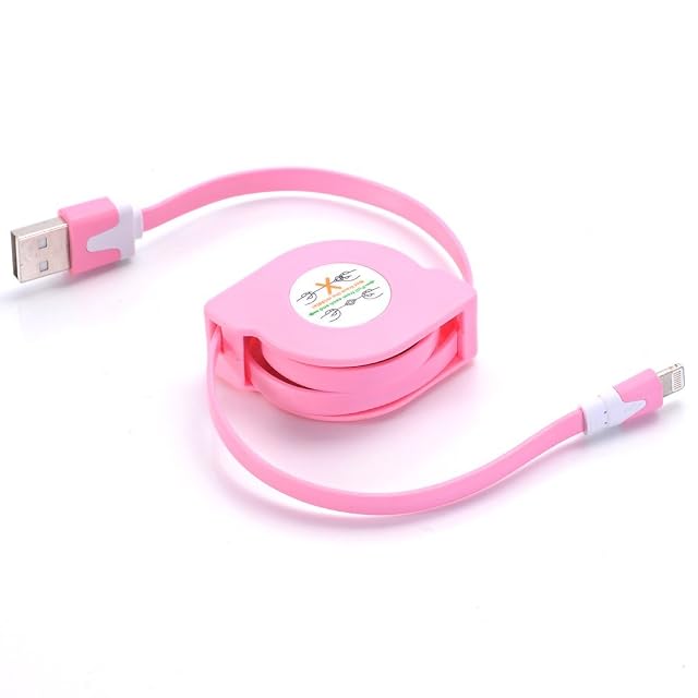 USB Cable Retractable Universal USB Charger Cable for iPhone 6s 6s Plus 5 5S 5C SE 4S 4