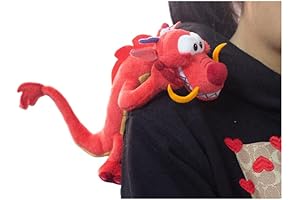 Mulan Mushu Dragon Doll Shoulder Magnetic Pal Plush Toy