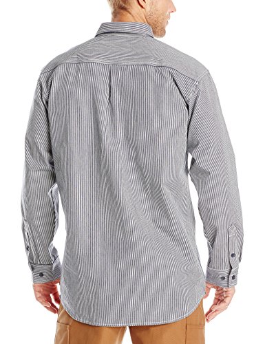 Key Apparel Hickory Long Sleeve Zip Logger Shirt - Hickory Stripe Rigid, 2Xlt #TOP1