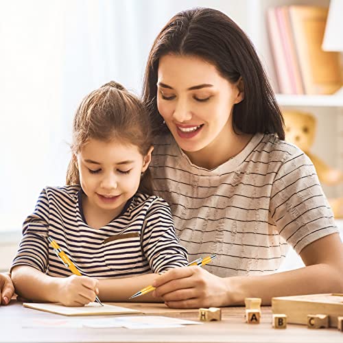 Outus 8 Pieces Mechanical Pencil Metal Retractable Automatic Drafting Pencils Refills For Writing Drawing Signature Sketching Illustration (Yellow,0.9 Mm) #TOP4