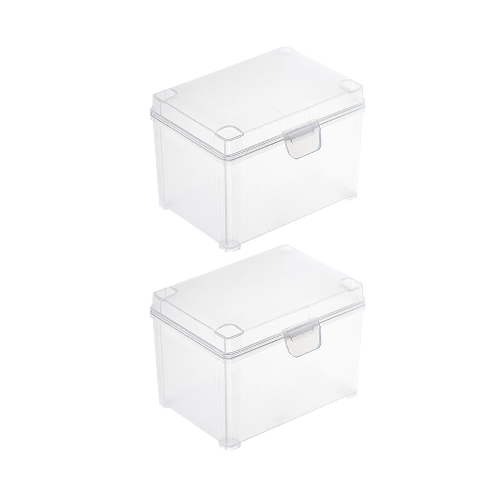 YIXANNX Easy To Transparent Boxes Cards Storage Cases Desktop Organizers Large Capacity Durable Stackable Dustproof Supplies Collecting Jewelry Cards Clips