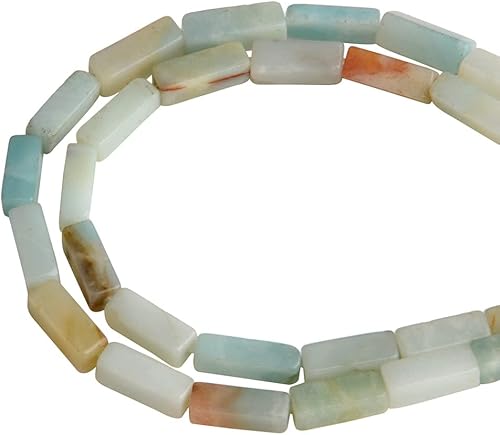 Miniatura 6 de Espaciador de cilindro rectangular de piedra natural de amatista de 0.157 x 0.512 in, cuentas sueltas para hacer pulseras, collares, joyas, hebras