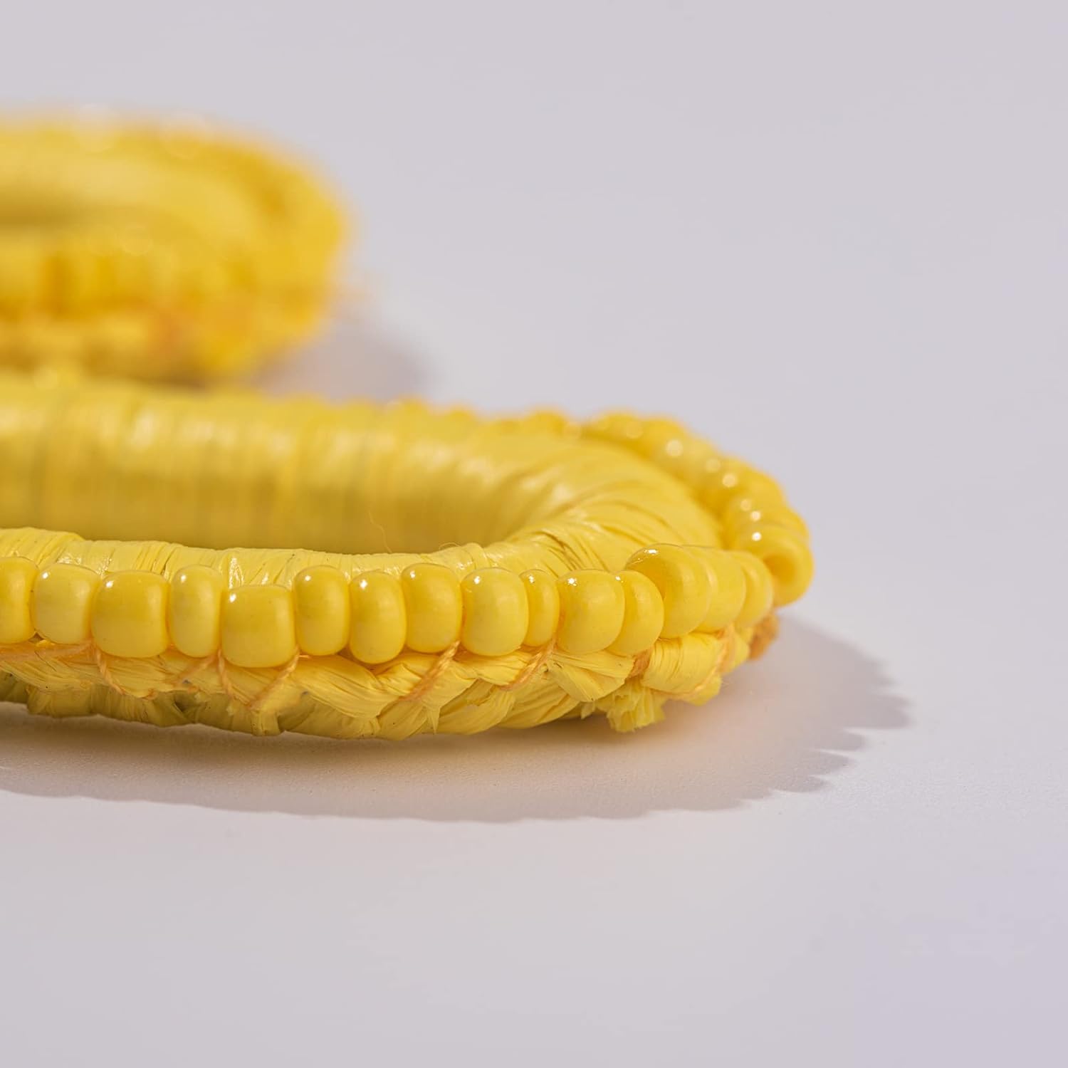 Beaded Raffia Boho Earrings - Cute Seed Bead Square Drop Dangle Earrings for Summer - Image 8