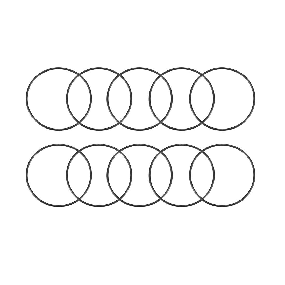 uxcell Nitrile Rubber O-Rings, 33mm OD 31mm ID 1mm Width, Metric Sealing Gasket, Pack of 10