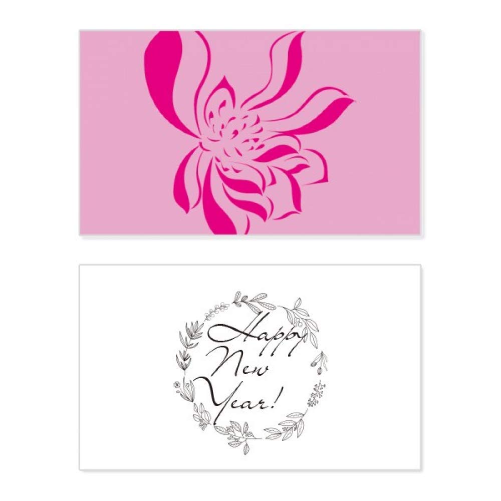 Tarjeta de año nuevo de flor de loto rosa, el detalle perfecto para felicitar 5