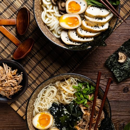 Image of Ishimaru Sanuki Udon & Sanuki Ramen Noodles - 600 grams /300gms each (Pack of 2) | Made in Japan | Highest Grade 100% Japanese Wheat | No Maida, No Preservatives, Not Fried but Dried, No MSG