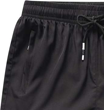 Men's Quick Dry Workout Shorts with Zip Pockets for Athletic Gym Running Hiking Shorts