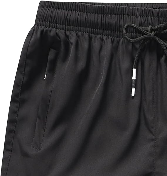 Men's Quick Dry Workout Shorts with Zip Pockets for Athletic Gym Running Hiking Shorts