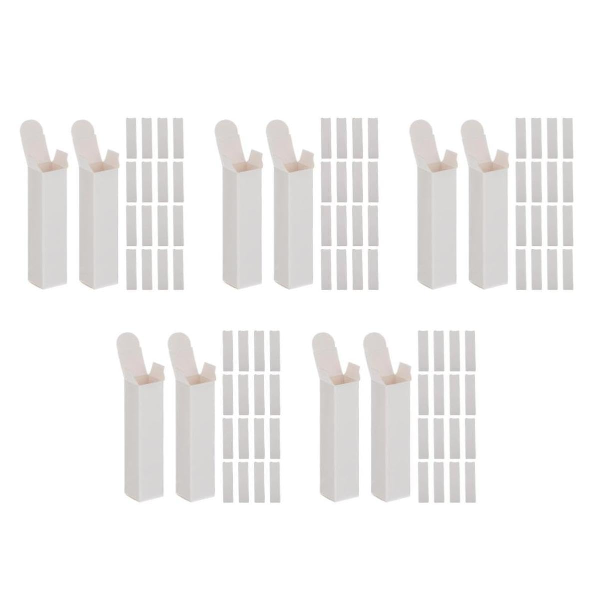 SHINEOFI 250 Weiße Rechteckige Lippenstift Verpackungsbox aus Karton