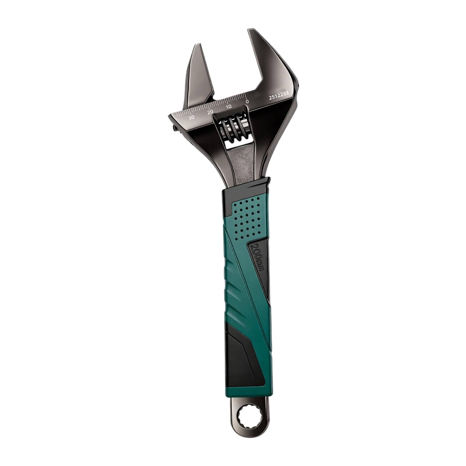 Ljhnba 8 Inches Duty Adjustable Wrench With Accuracy Scale And Antislip Grip For Industrial Maintenance And Diyer Projects Wide Capacity Adjustable Wrench