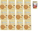 INGRÉDIENTS - Biscuits à la farine de blé, sucre et lait écrémé en poudre. Sans huile de palme, sans colorants ni conservateurs, sans graisses hydrogénées ni ingrédients OGM