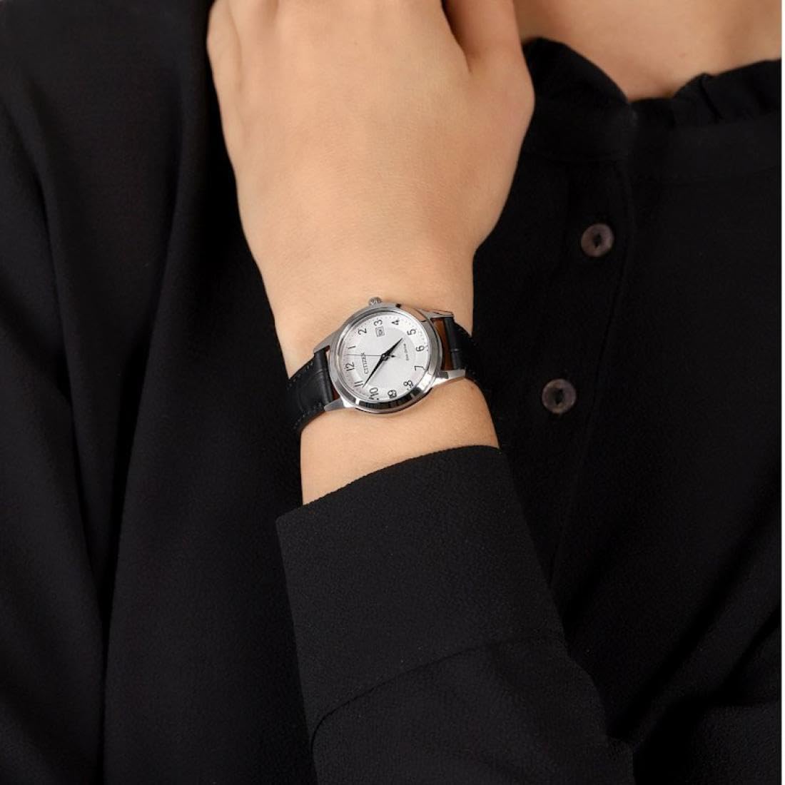Citizen Damen Analog Quarz Uhr mit Leder Armband FE1081-08A
