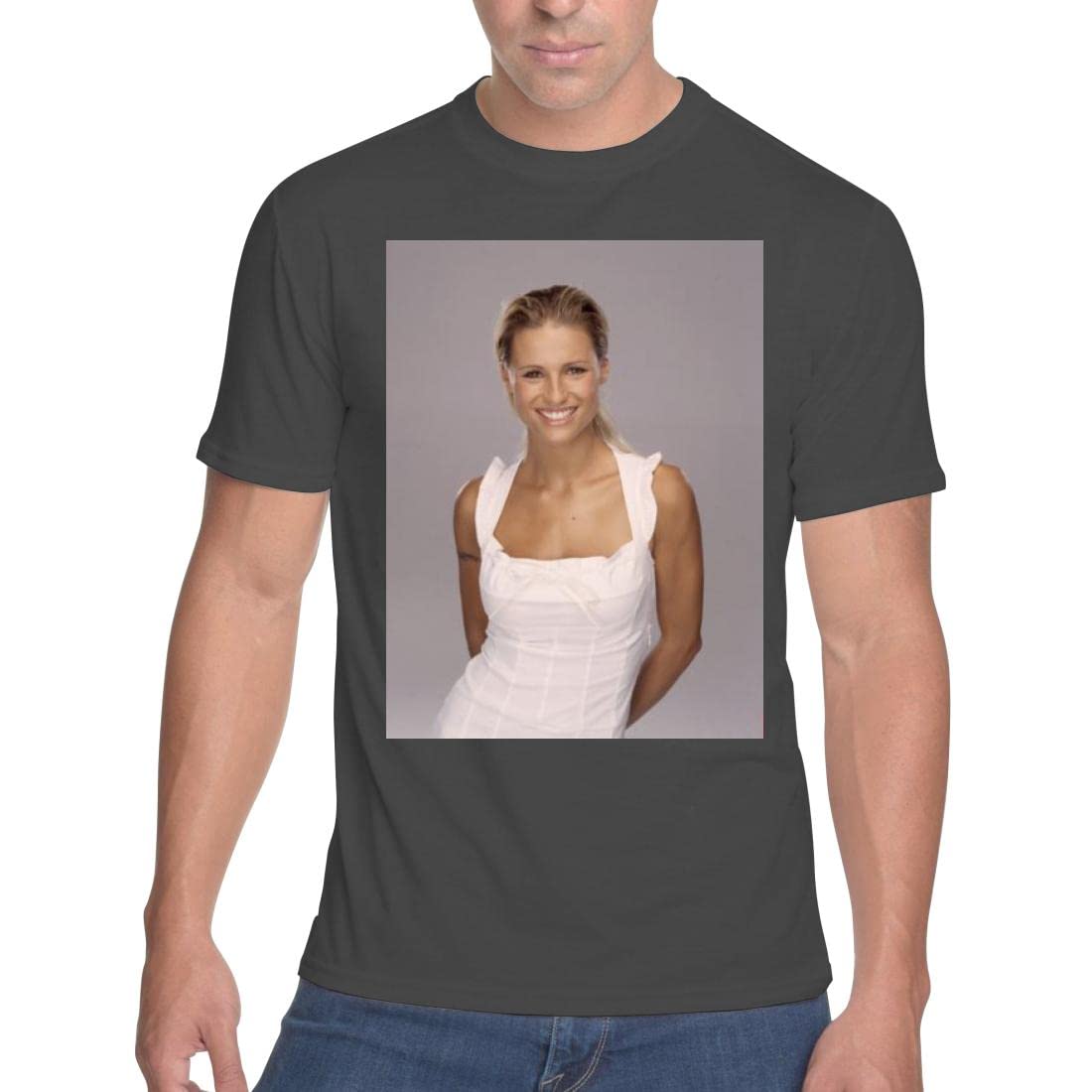 Middle of the RoadMichelle Hunziker - Men's Soft & Comfortable T-Shirt PDI #PIDP568715