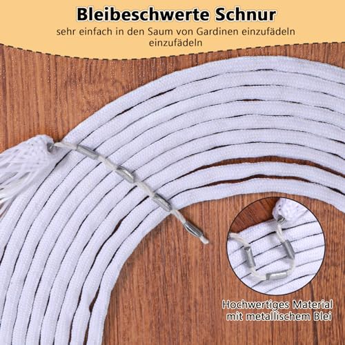 Kssvzz 10 Meter Curtain Heavy Lead Weight Tape, Curtain Lead Wire, Curtain Lead Tape - Image 4
