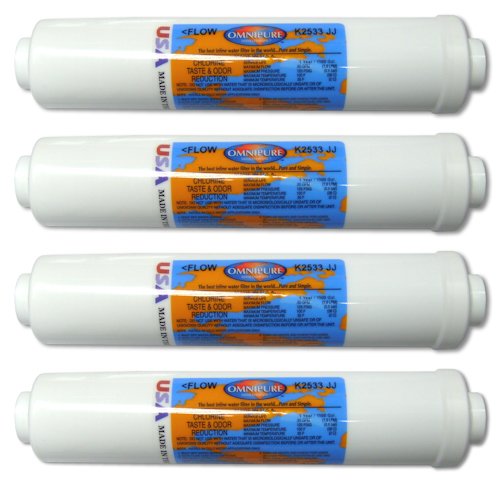 L'eau Omnipure K2533 filtre à eau en lot de 4 cartouches sédiments en ligne pour frigo américain
