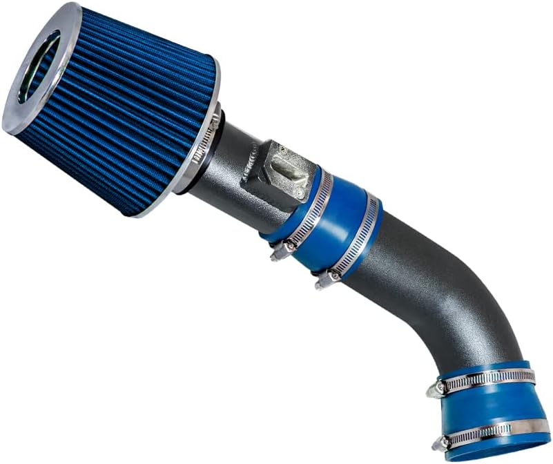 MATTE BLACK PIPE BLUE - SHORT RAM INTAKE Compatible With 08-12 CHEVY COLORADO/GMC CANYON VCWSI-CH-V10BLB