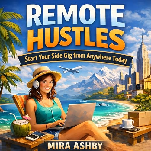 Diseño de la portada del título Remote Hustles