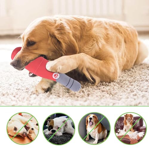 Zimoer Hundespielzeug Quietschend Plüsch, Quietschspielzeug Hund, Gefüllte Sektflasche 22 cm, Quietschendes Spielzeug für Welpen, Kleine und Mittlere Hunde, Haustiere