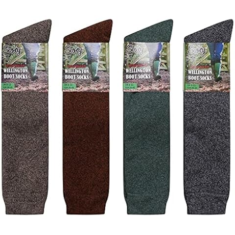 Soxy Mens Wool Blend Wellington Boot Socks Cover