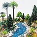 QuarenDen 42Pcs Diorama Supplies Kit, Model Trees, Miniature Palm Trees, Architecture Tree, Decorative Sand, Stone, Grass, Moss Stick,Scenery Basing Material Kit for DIY Craft, Model Train Scenery