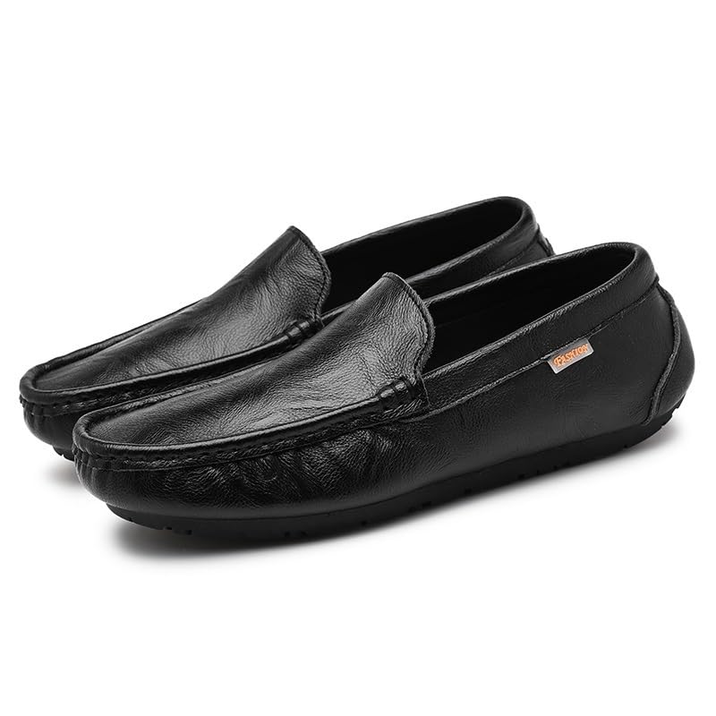 Men's Loafers Shoes Round Toe Faux Leather Loafer Shoes Anti-Slip Comfortable Flat Heel Wedding Casual Slip-ons3