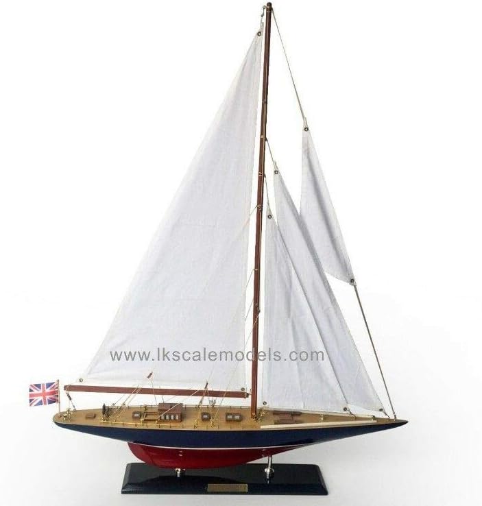 LK Wooden Endeavor Model Sailboat Decoration 27"