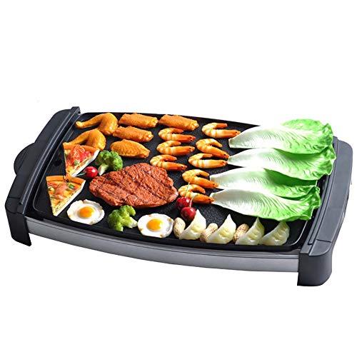 Elektrogrill Smokeless Tischgrill, Raucharmer Indoor BBQ Grill, Fettauffangschale, Antihaftbeschichtete Und Leicht Zu Reinigen, Verstellbare