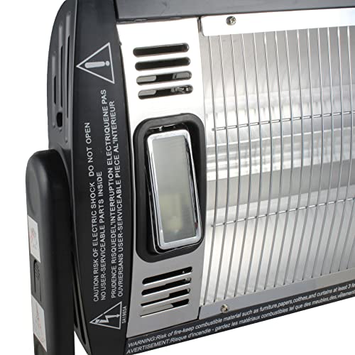 Comfort Zone Czqtv5M 750/1,500-Watt Ceiling Mounted Dual Quartz Radiant Heater With 90-Degree Adjustable Tilt, Metal Safety Grille, Overheat Protection (Hardware Included) #TOP5