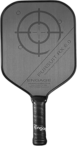 Miniatura 7 de Engage Pickleball Pursuit RX - Paleta de pickleball de grafito con núcleo negro, aprobada por USAPA, fabricada en Estados Unidos