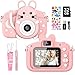 Gofunly Appareil Photo Enfants, 2.0 Pouces Appareil Photo Numérique pour Enfants avec Écran 20MP 1080P HD & Carte SD 32 Go pour 3-12 Ans Filles & Garçons Cadeau Enfant de Noël Nouvel an Jouets Rose