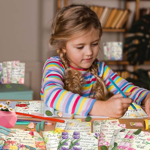 24 Pack Floral Small Pocket Notebook - Christian Gifts Prayer Journal with Bible Quote Notepads, Religious Devotionals Gifts, 12 Designs, 3.15x4.92 Inches for Bible Study, Daily Prayers, Church Events - Image 8