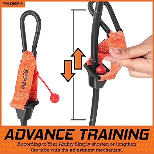 Kobra Tech Resistance Bands Set – 11 Pc. Kit with 5 Adjustable-Resistance Exercise Bands, Handles, and Ankle Straps – Workout Bands for at-Home Fitness, Strength Training, and Physical Therapy - Image 5