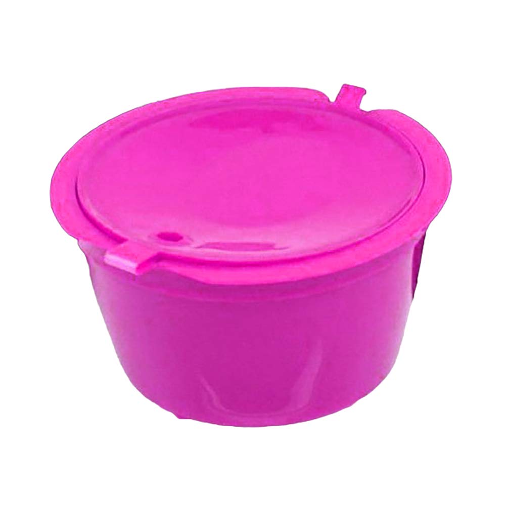 Cusros Pink Plastic Reusable Refillable Coffee Filter Capsule Cup Reusable Coffee Filters For Dolce Gusto Nescafe One Size