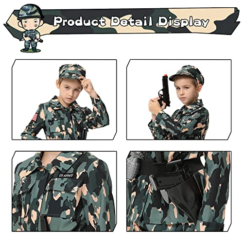 Disfraz Soldado Ejercito para Niños Talla XL miniatura 4