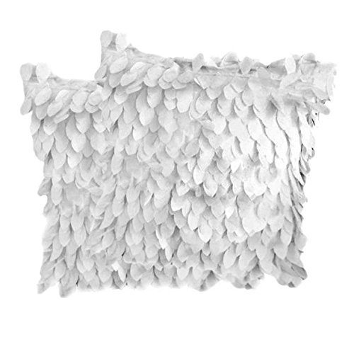 Weixinbuy Fallen Leaves Feather Couch Cushion Cover Home Decor Sofa Throw Pillow Case