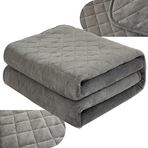 Super Cosy Single Electric Blanket, Warm Under Bed Heated Throw, 160x80cm, With Digital Controller, 4 Temperature Settings, 2-12 Hours Auto-Off (Color : Grey) Cover