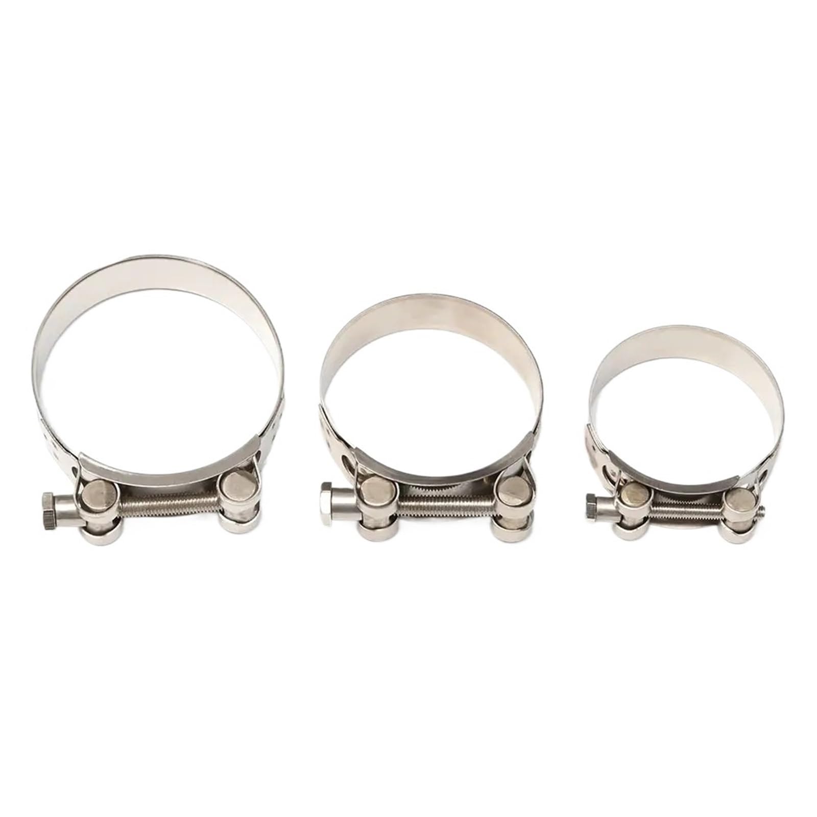 Stainless Steel Strengthens The Clamps Hose Clamps Circular Air Water Pipe Fuel Hose Clips of Water Pipe Fasteners Clamps 20 Sizes(Dia.64-67mm)