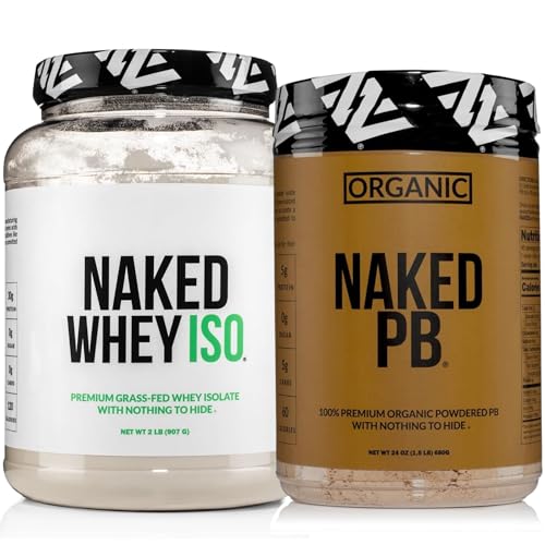 NAKED Whey Isolate Protein 28 Servings + NAKED Organic Powdered Peanut Butter 45 Servings – Grass-Fed; Bulk; Non-GMO; Gluten Free; Soy Free image 2