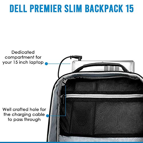 Dell Premier Slim Backpack 15 - PE1520PS - for 15 inch laptops, Black, Taille Unique, Casual3