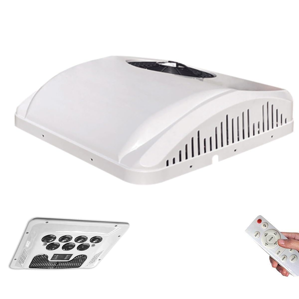 Bdcpmt One Color Rooftop Rv Air Conditioner With Heating & Cooling, Fast Cooling And Heating Rooftop Rv Ac Unit For Motorhome, Truck, Campers,Campervan, Trailers And Caravan(24V)