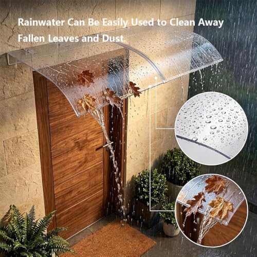 Marquise de terrasse extérieure auvent polycarbonate contre la pluie