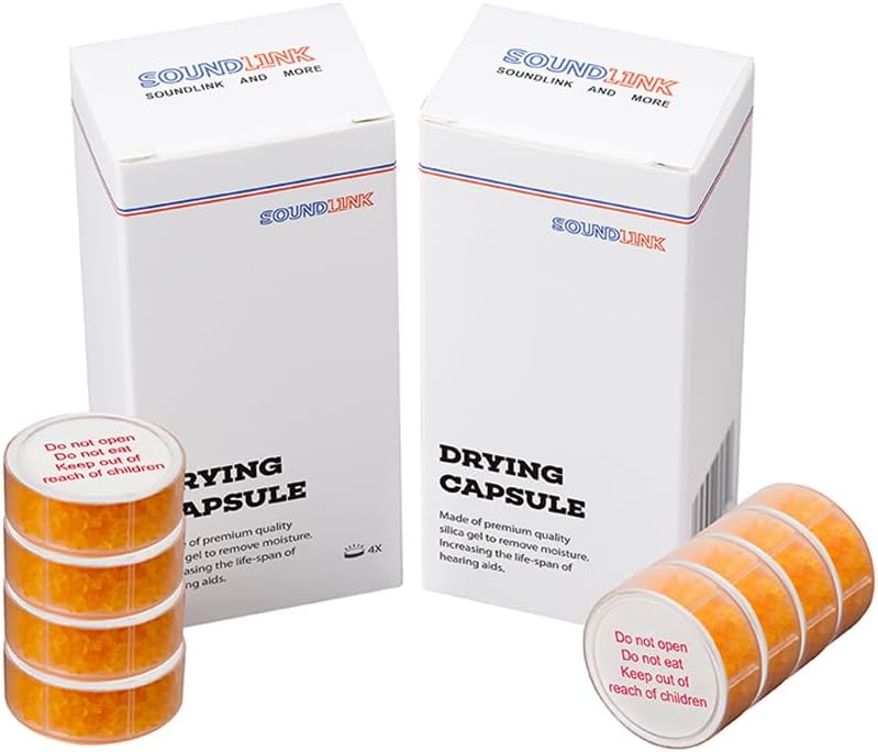 SOUNDLINK Hearing Aid Dryer Bricks Hearing Aids Drying Capsules (2 Boxes/ 4 Cards)
