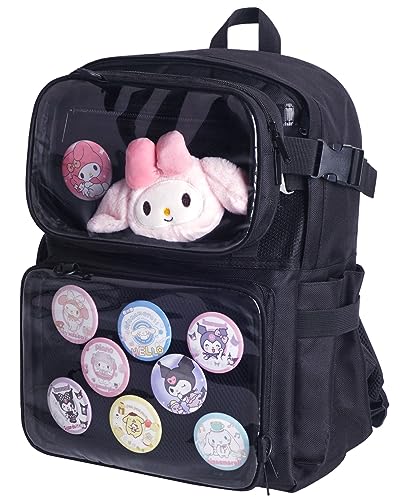 Borsa Tote in iuta con finestra trasparente in PVC - Personalizzata ora