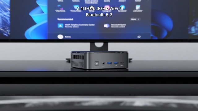 KAMRUI E3B Mini PC Gaming AMD Ryzen 5 7430U, 16GB RAM, 512GB SSD, WiFi 6, Windows 11 Pro - Nuovo