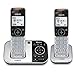 VTech VS112-2 DECT 6.0 Bluetooth 2 Handset Cordless Phone for Home with Answering Machine, Call Blocking, Caller ID, Intercom and Connect to Cell (Silver & Black)