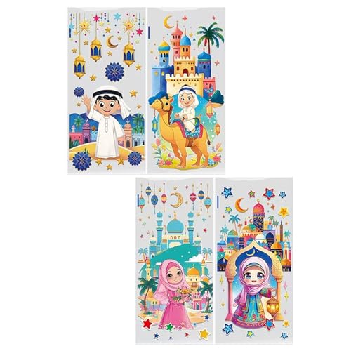 Pack of 50 Arabic Gift Bags Candy Colorful Arabic Bag PVC Texture Suitable for Cookie and Candy PVC Present Bags