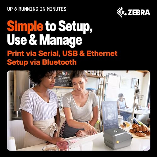 Image of Zebra ZD621 Thermal Transfer Shipping Label Printer | 4x6 | No Ink Required